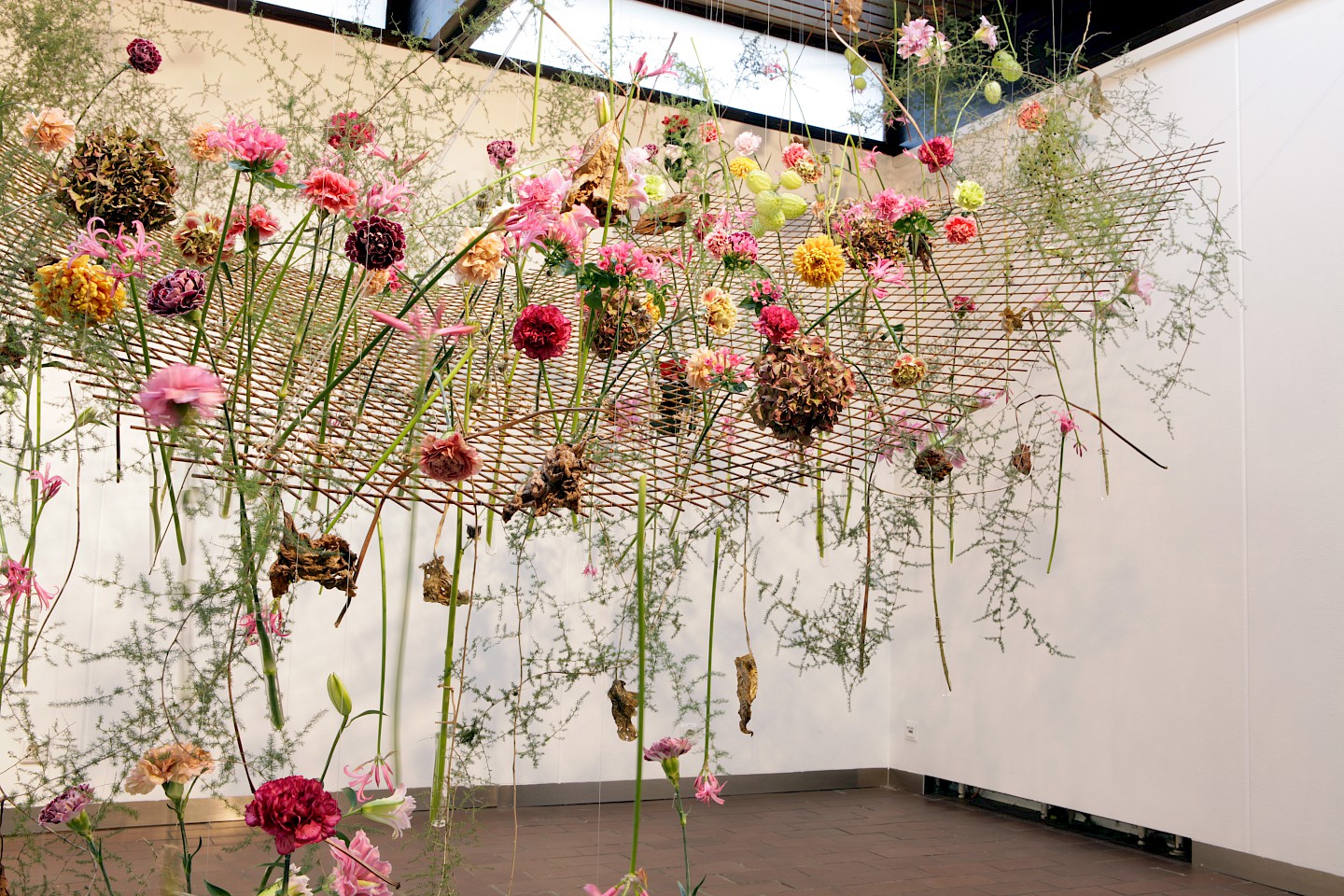 Flower installation of the State College of Floral Art Weihenstephan